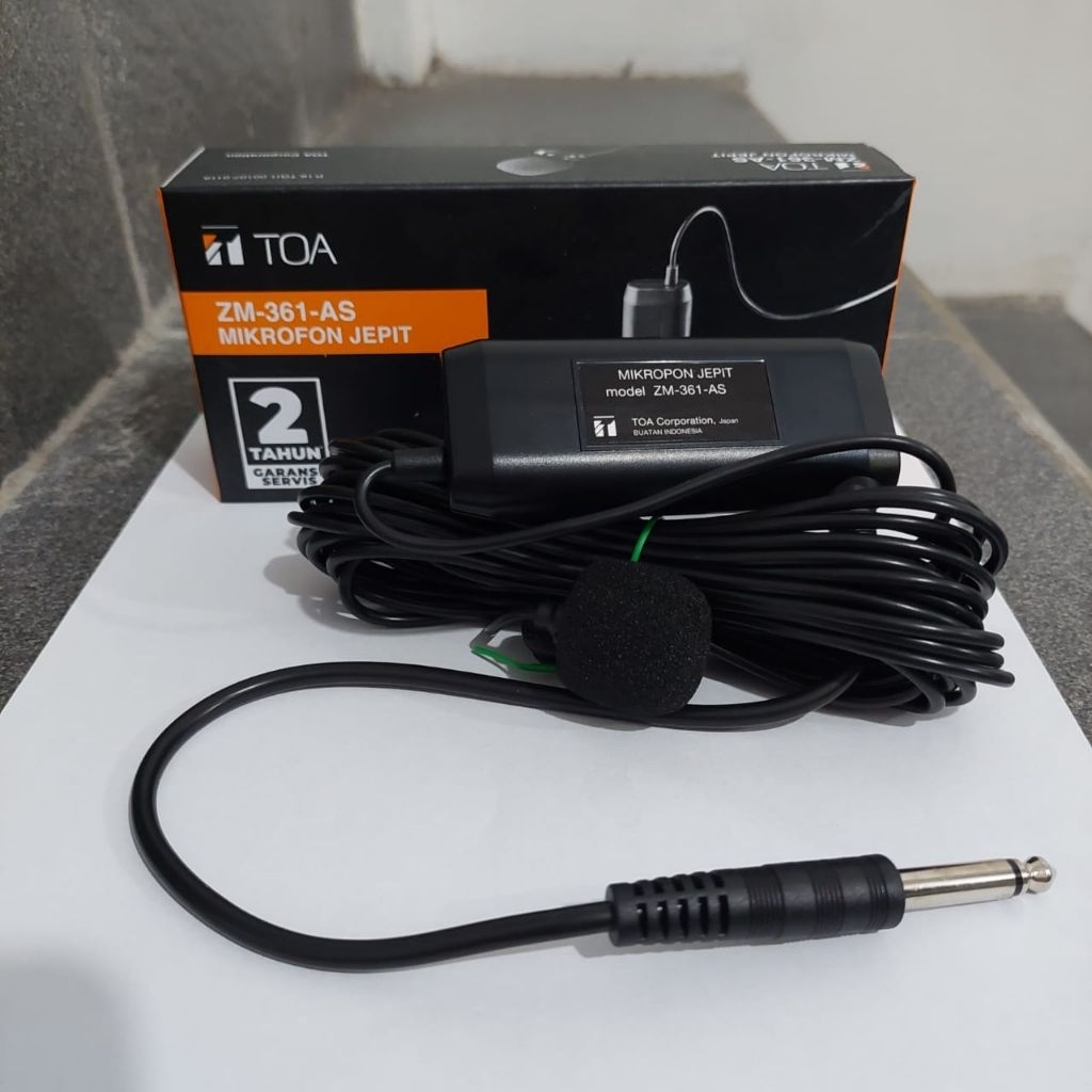 mic jepit TOA ZM 361AS original mic jepit kabel TOA mic imam