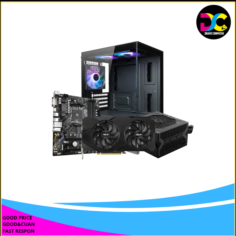 Paket Rakitan Combo AMD / AMD RYZEN 5 3600/5 Ryzen 5 3500 / RX 5700XT/RX6500XT / Ram 16GB DDR4 / Dha