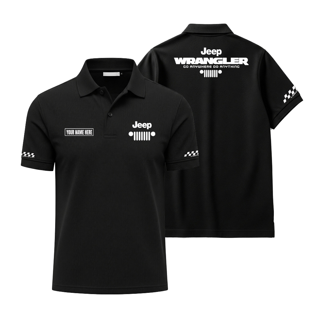 polo shirt jeep wrangler community merchandise 24s cvc cotton fleece premium