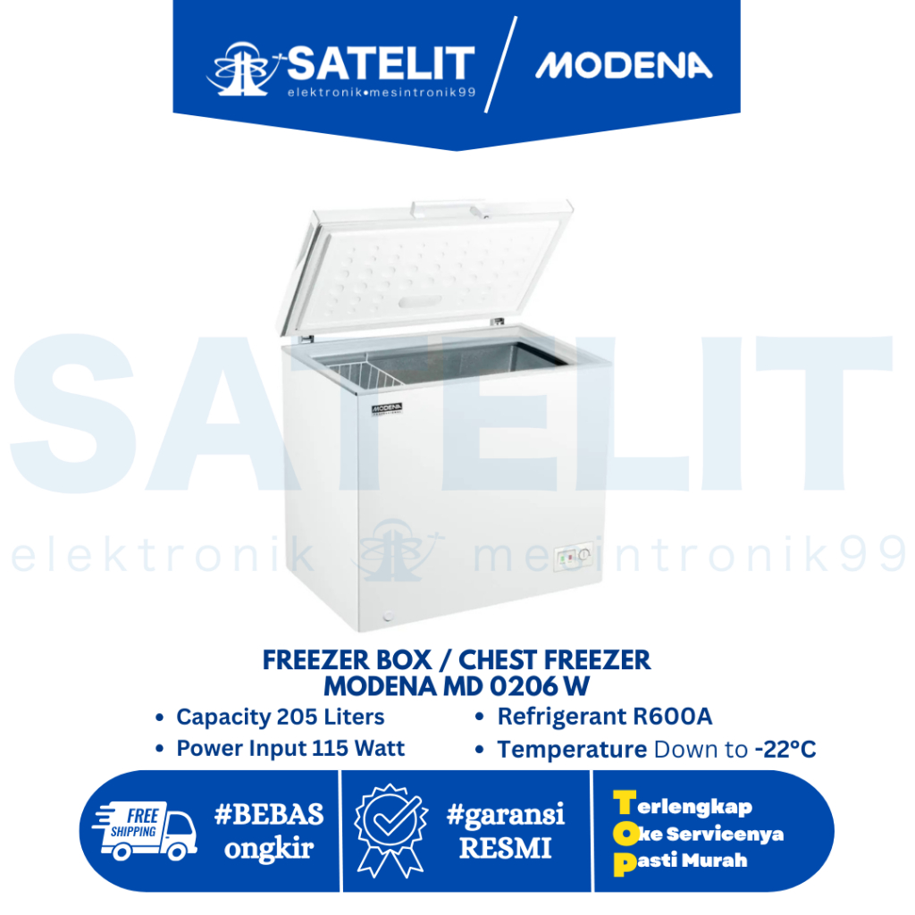 FREEZER BOX / CHEST FREEZER MODENA MD 0206 W