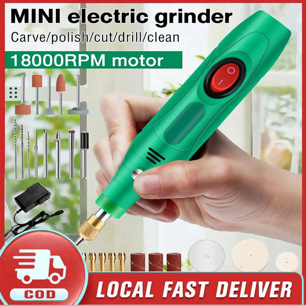 Gerenda listrik Bor Mini 12V 15000 RPM 27PCS Mini Drill Electric Engraver Grinde Listrik bor gerinda