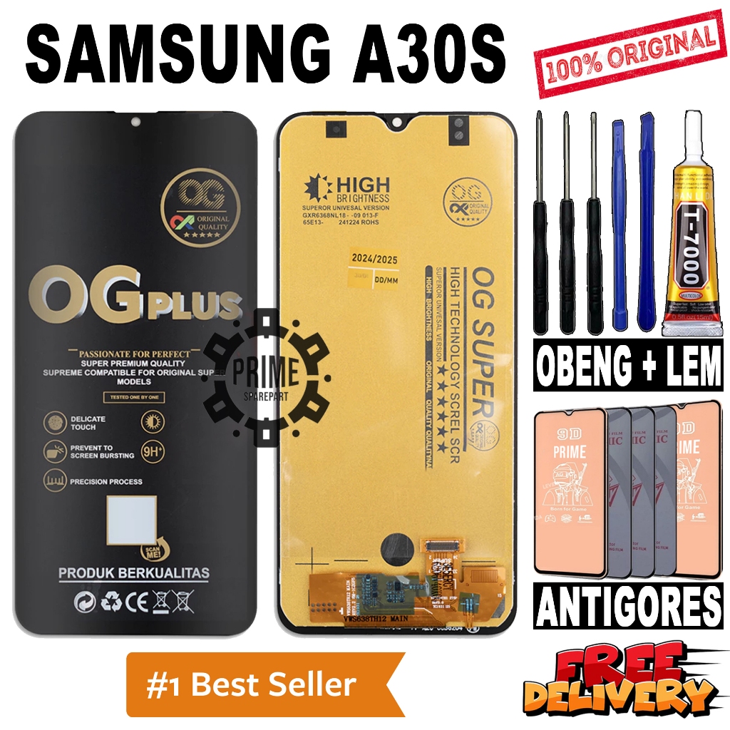 LCD TOUCHSCREEN SAMSUNG A30S ORIGINAL OEM LCD SAMSUNG A30S FULLSET
