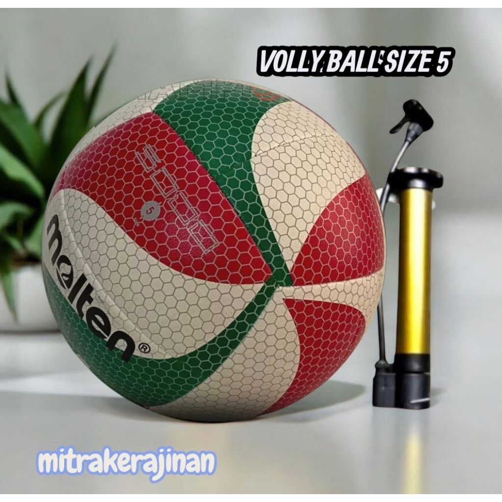 Bola voli molten 5000 tipe 12vanel jahit kualitas tinggi ukuran dewasa
