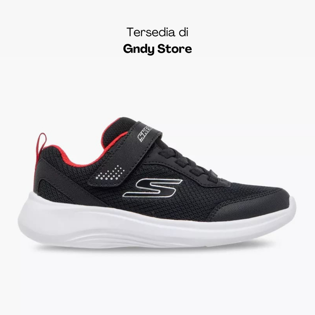 Sepatu Sneakers Anak Skechers Selectors Rest Achieved 403615L/BKRD Black Red Kids