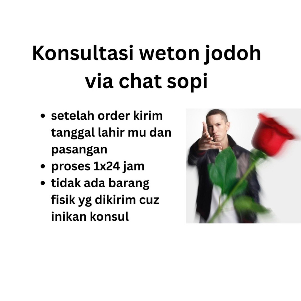 RAMAL WETON JODOH VIA CHAT SHOPEE