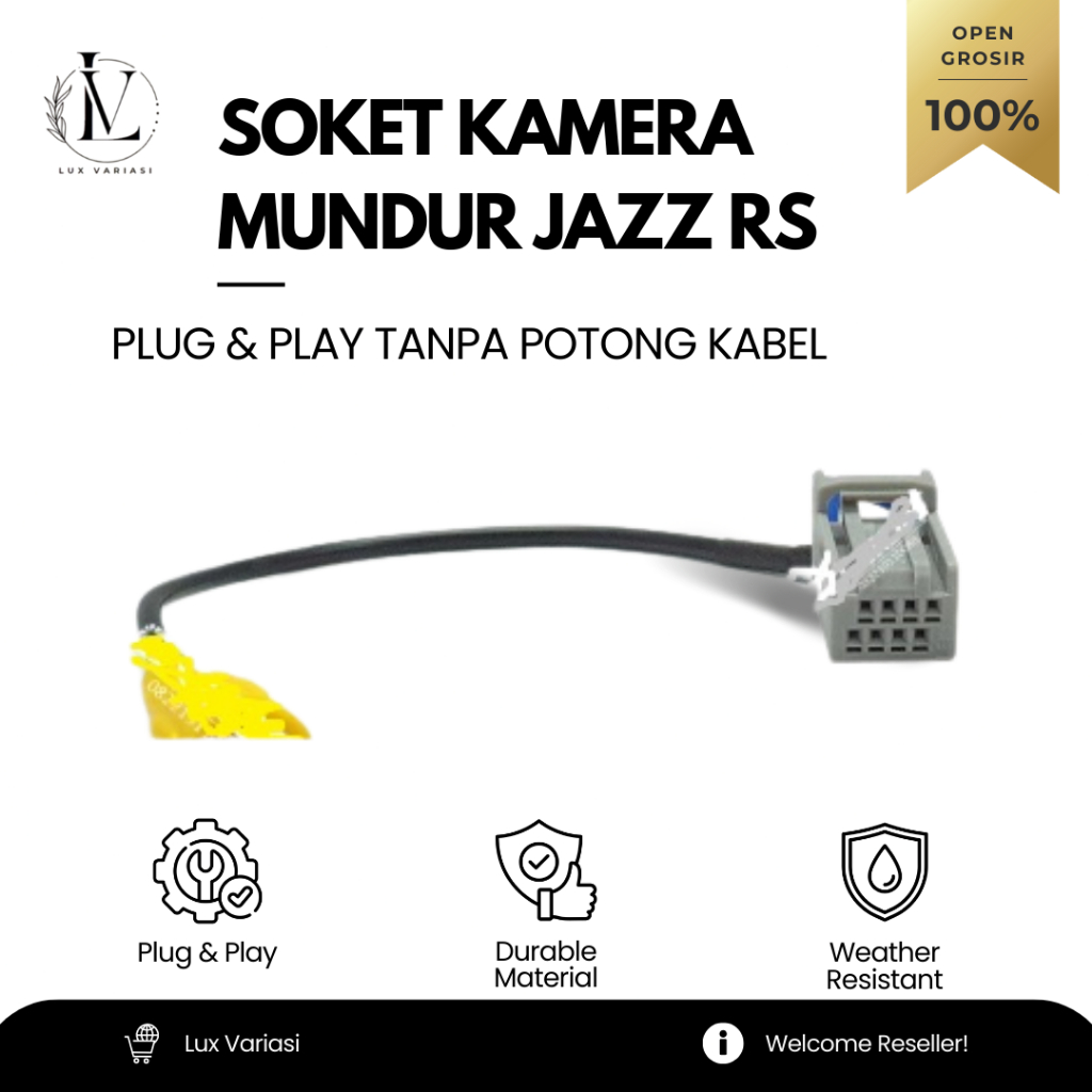 Soket Kamera Mundur RCA Honda Jazz RS 2016-2017 - MIRING