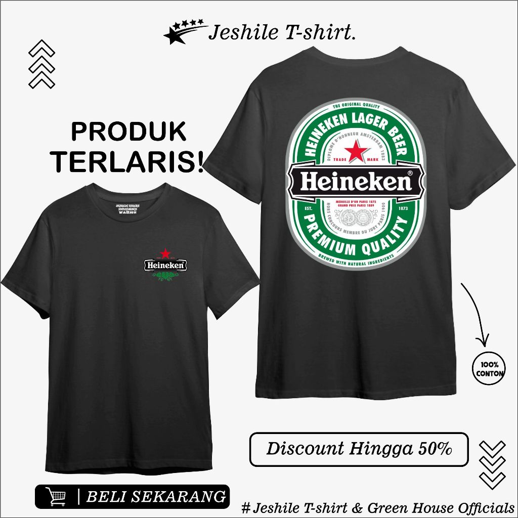 Kaos Distro Tshirt Premium Heineken Dewasa Its Worth / Kaos Distro Premium By Jeshile T-Shisrt