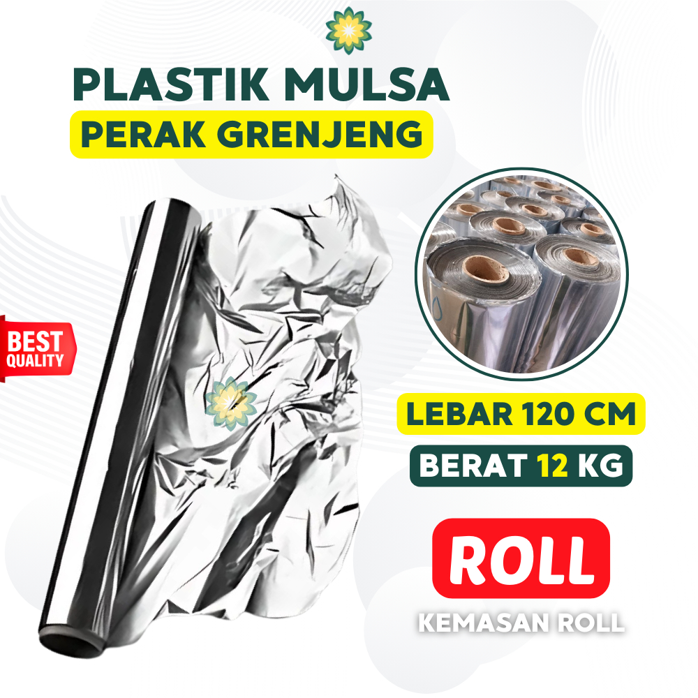 Plastik Mulsa Perak Lebar 120 Cm Mulsa Grenjeng