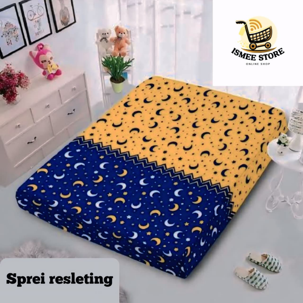 SPREI SARUNG BUSA RESLETING POLLYCINA SIZE 80x200, 90x200 ( single ), 100x200( no 4 ), 120x200 ( no 