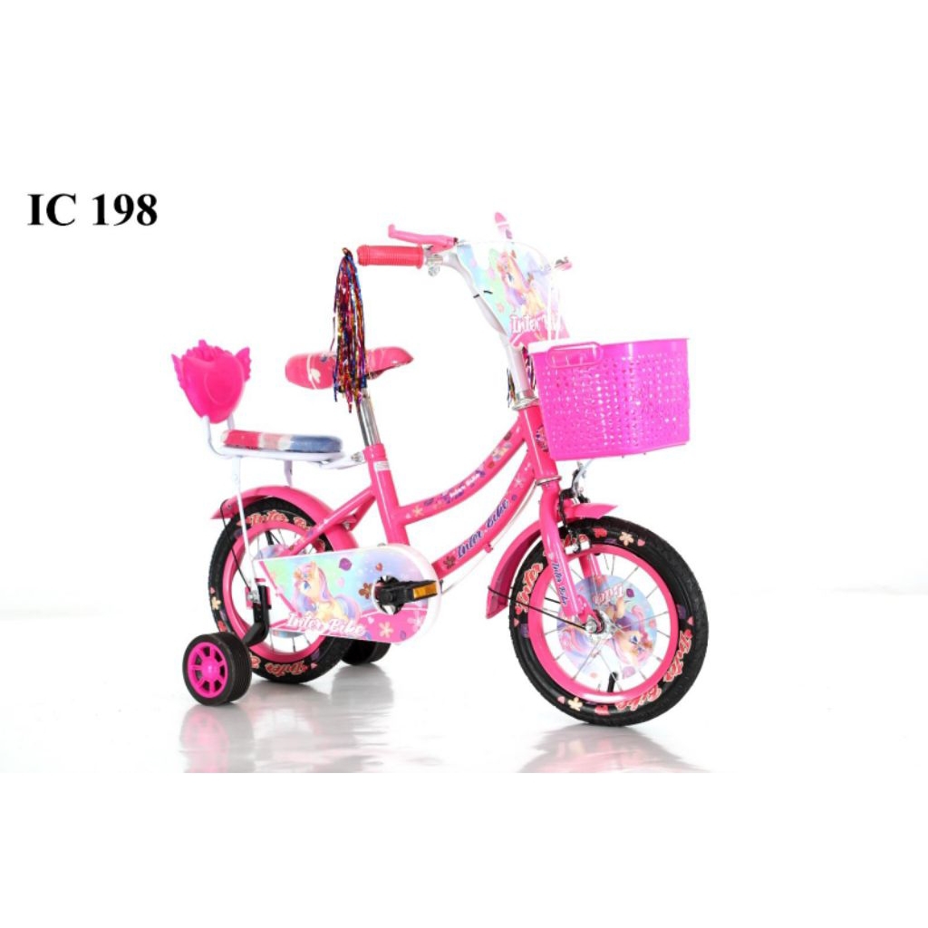 Sepeda anak perempuan ukuran 12" Interbike / 16” Interbike
