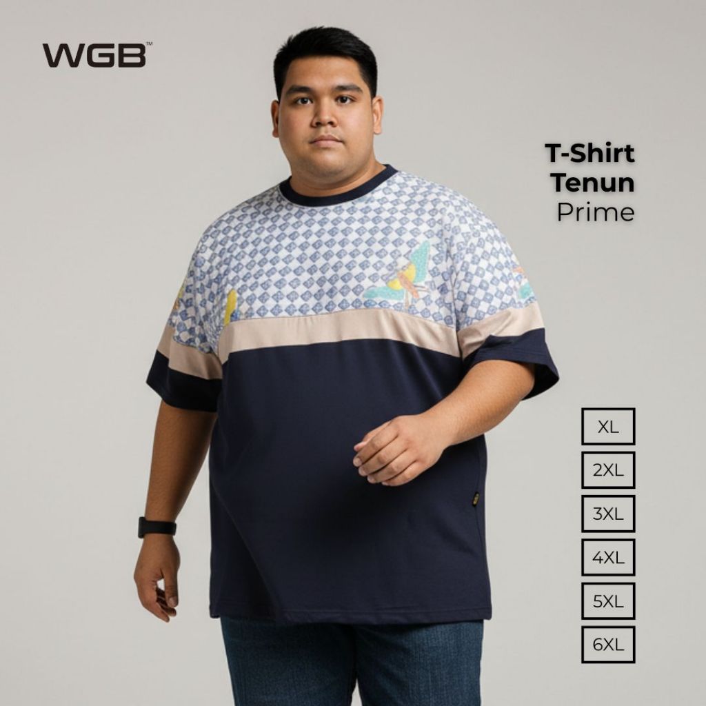 WGB Kaos Tenun Pria Big Size Ukuran Jumbo XXL - Prime Series