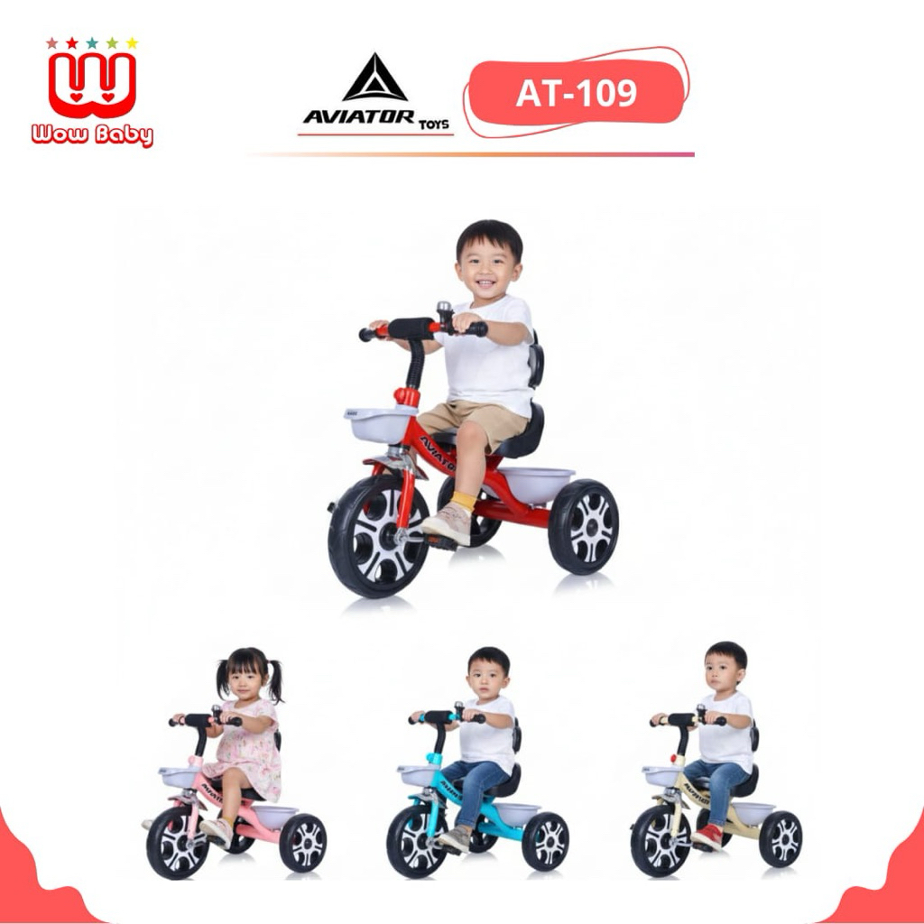 AVIATOR TRICYCLE AT-109 SEPEDA ANAK RODA TIGA