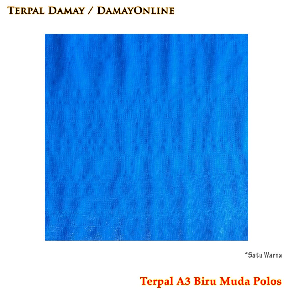 Terpal Rol A3 Biru Muda Korea Polos ( Harga / Rol )