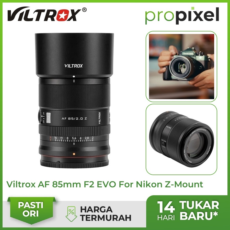 Viltrox AF 85mm f2 EVO for Nikon Z FullFrame Lens Viltrox AF 85 mm f/2 Garansi Resmi