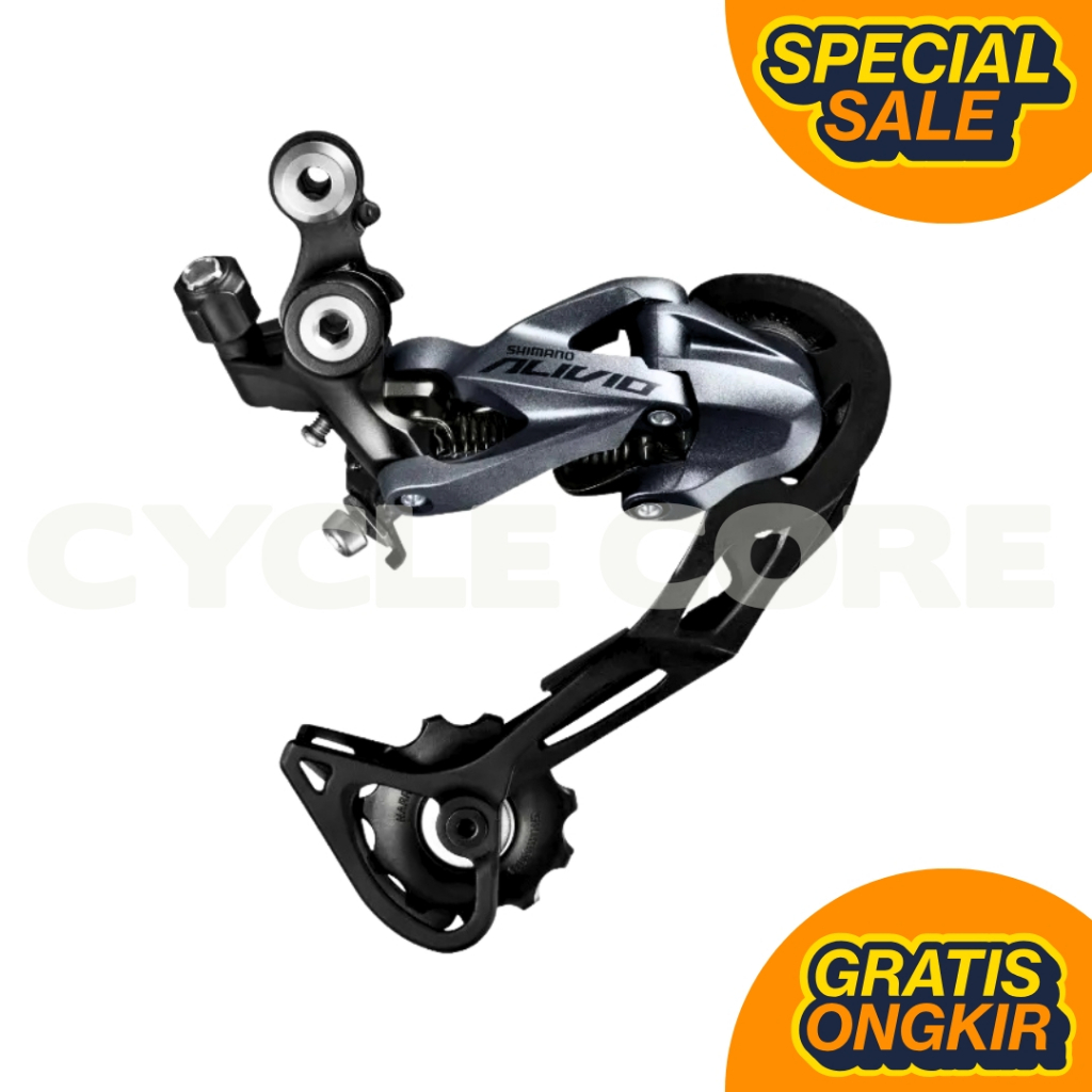 [1 DUS 50 PCS] RD Shimano Alivio 8/9/10 Speed Rear Derailleur M4000 Sepeda Lipat MTB DLL