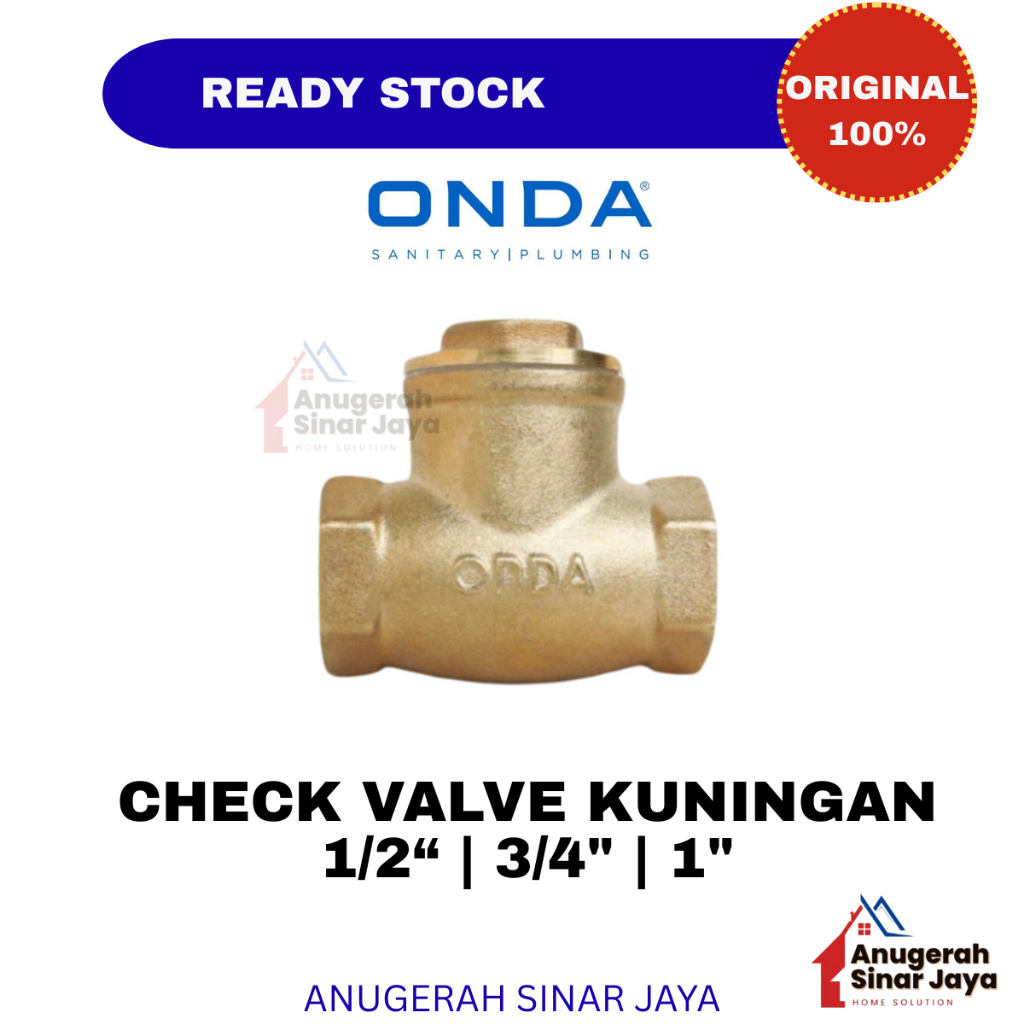 Onda Check Valve Kuningan / Check Valve / Swing Check Valve Onda