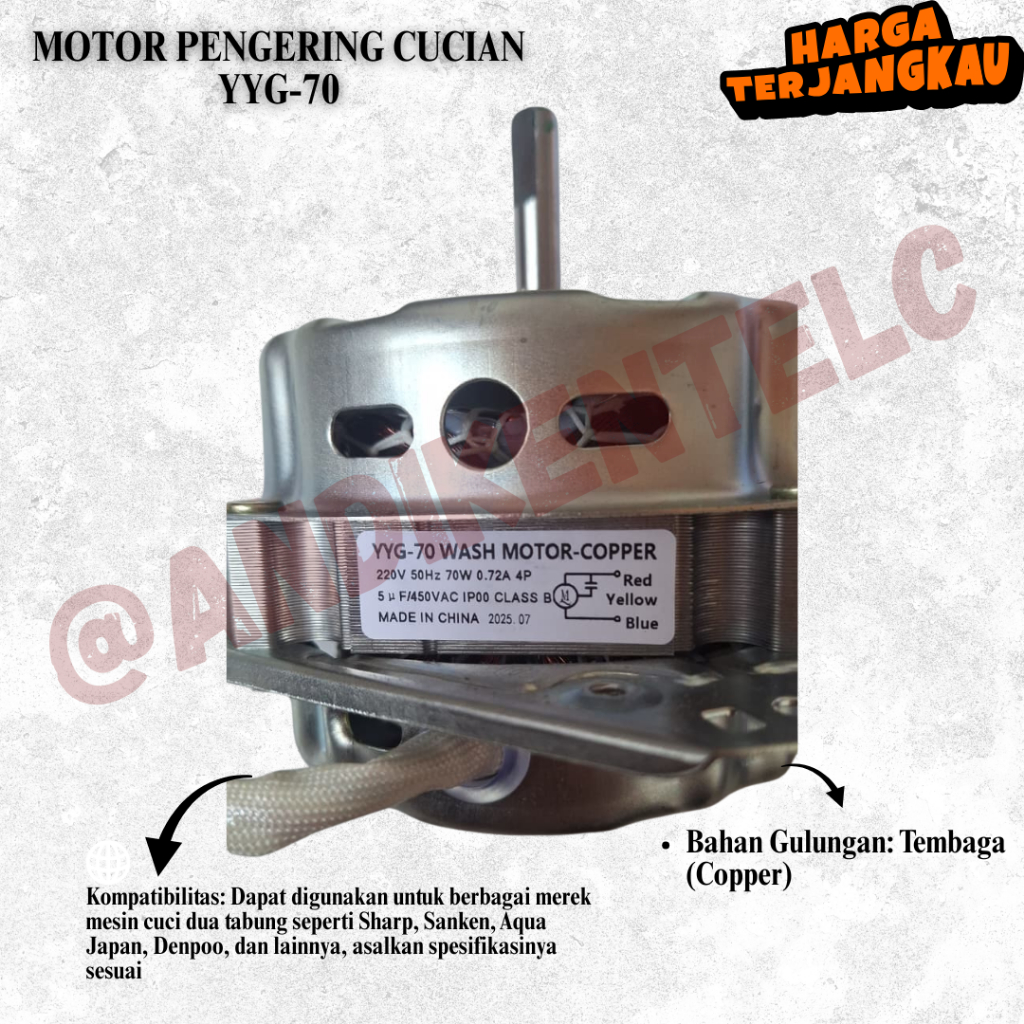 SPIN MULTI SHARP (MOTOR PENGERING CUCIAN YYG-70)