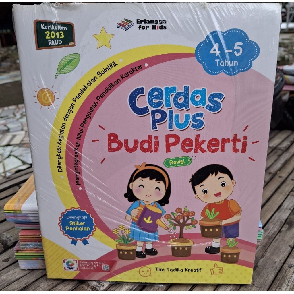 BUKU PAKET LENGKAP. ERLANGGA FOR KIDS. SERI CERDAS PLUS BERBAHASA. BERHITUNG. KREATIVITAS. BUDI PEKE