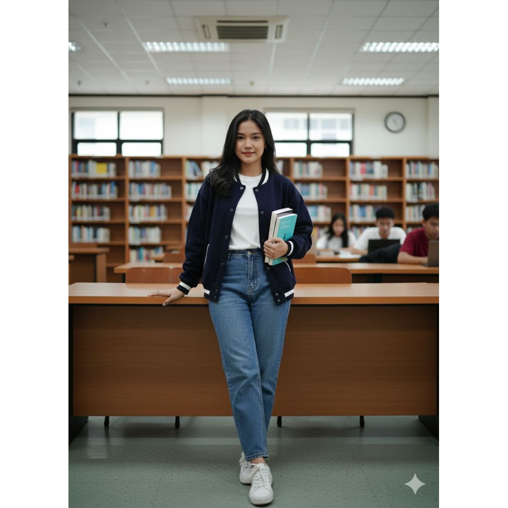 Jaket Bomber Rajut Bershka