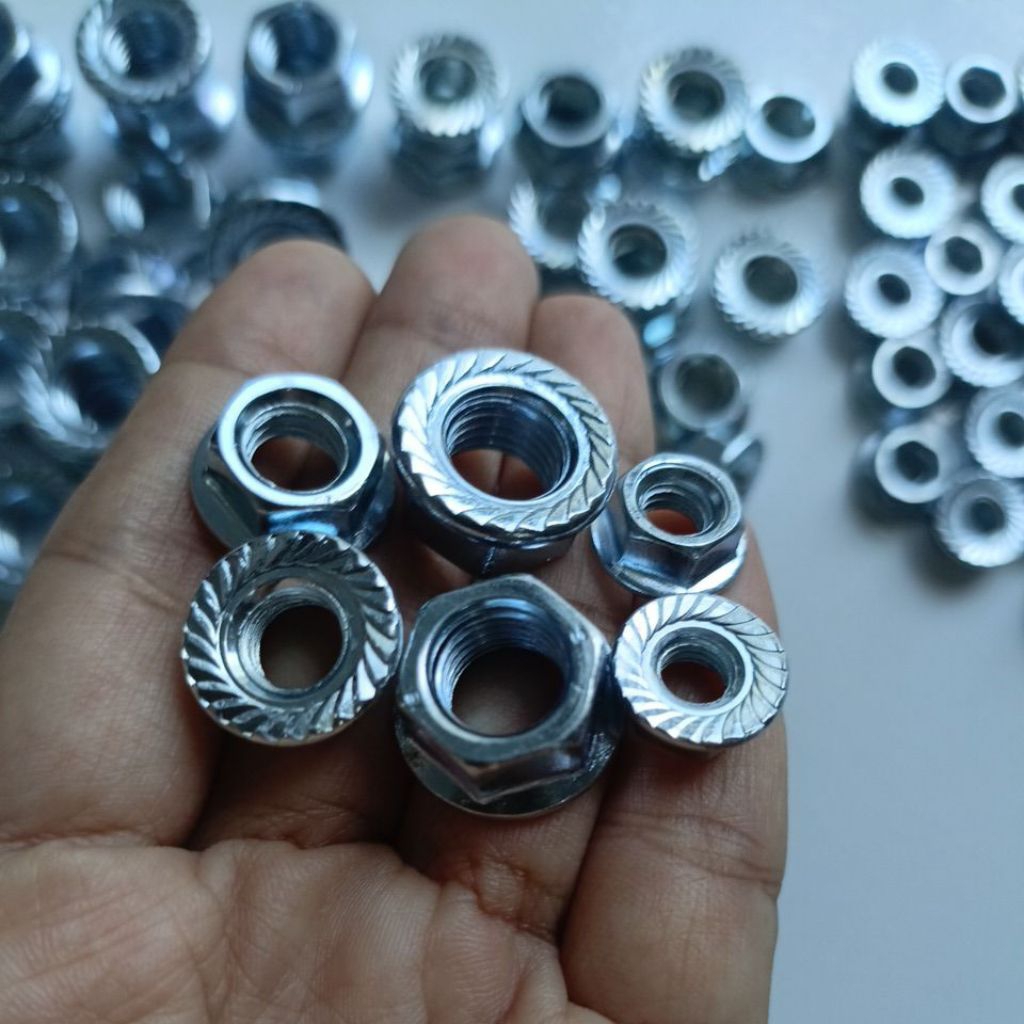 Mur Flange Nut M5 M6 M8 M10 / Mur Topi Baut 8 10 12 14