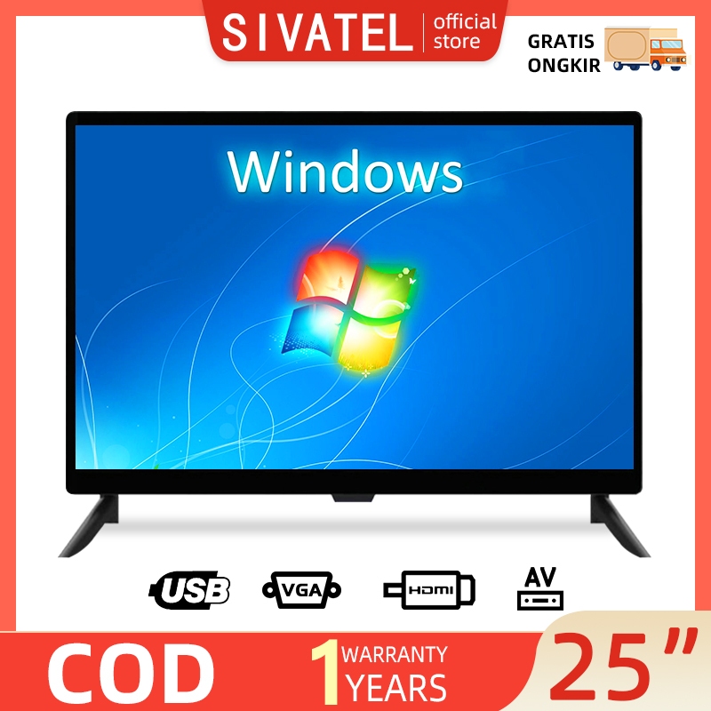 Sivatel TV Digital 21/22/24/25 inch TV LED FHD TV Digital 32 inch Televisi LED TV Murah DVB-T2 Promo