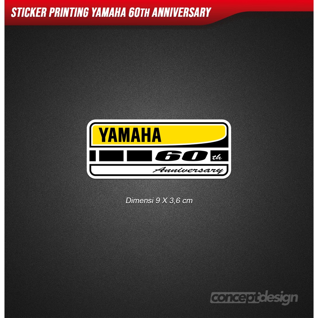 Sticker Yamaha 60th Anniversary
