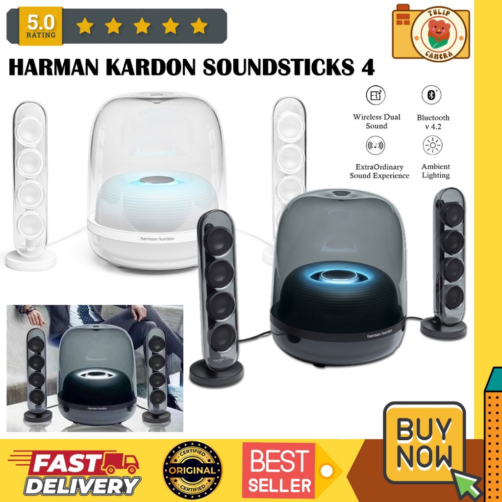 Harman Kardon SoundSticks 4 Bluetooth Speaker | Harman Kardon Sound Sticks 4
