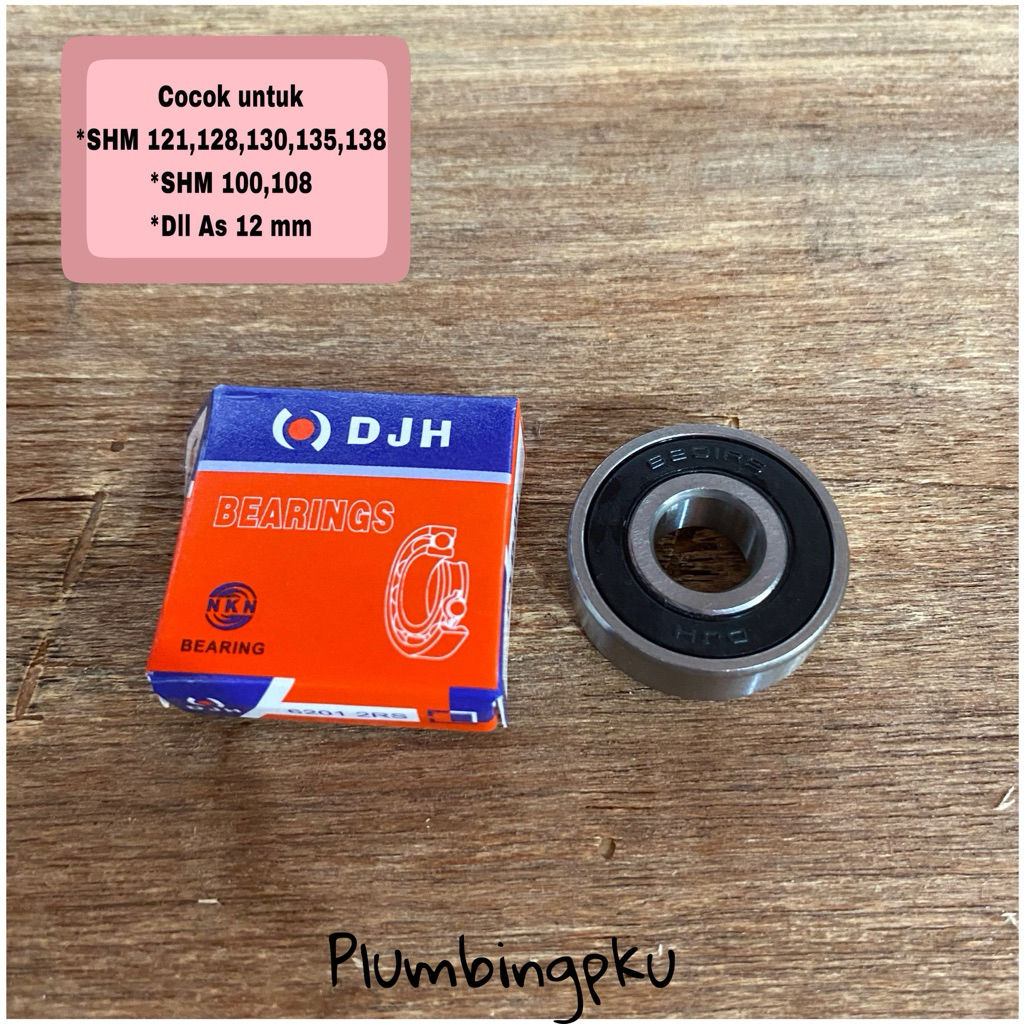 Bearing 6201 2RS SBC Tutup Karet Bearing Lahar SHIMIZU