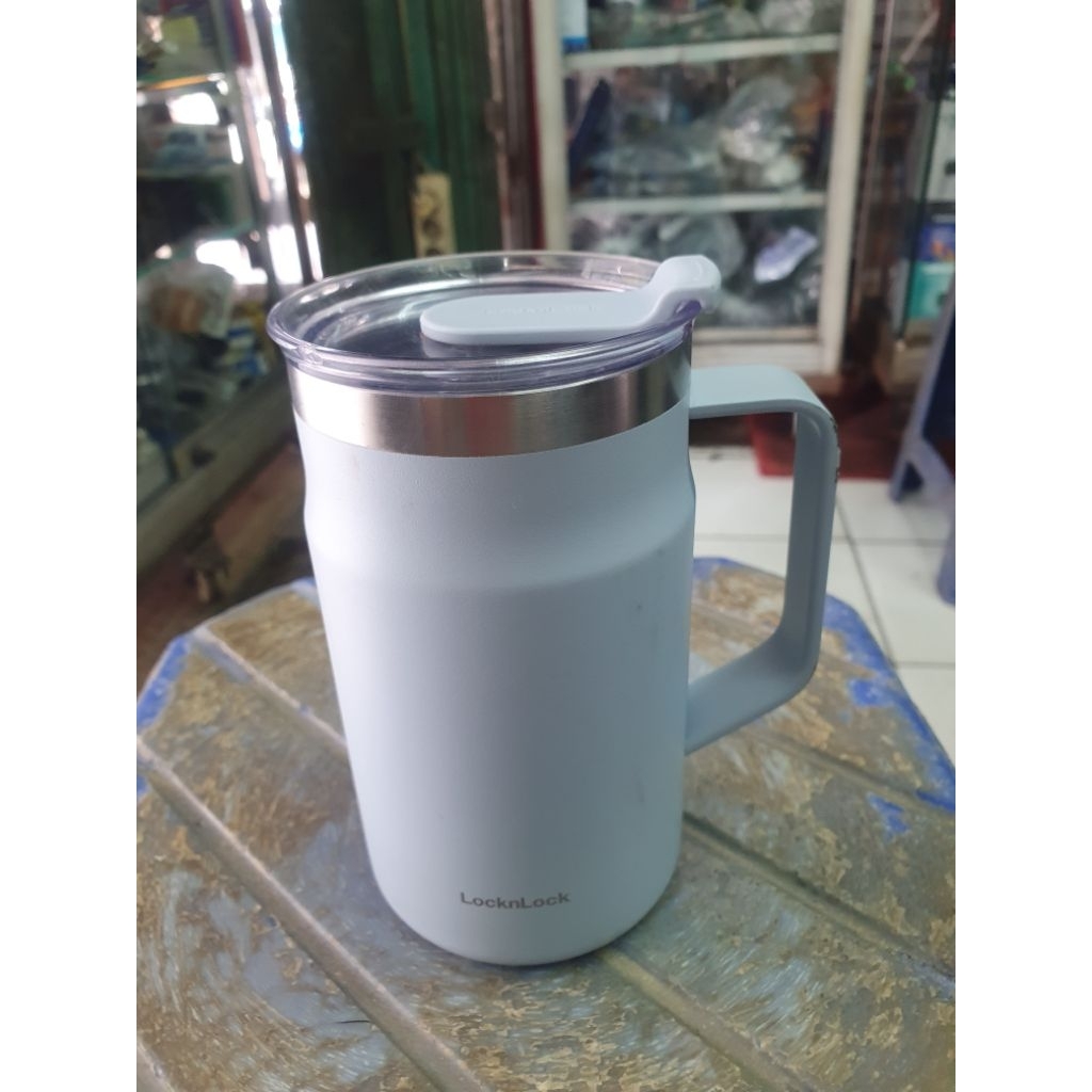Lock n Lock Metro Tumbler Mug Jungkook 600mili Seken Bekas Pakai Kondisi Bagus Warna Biru