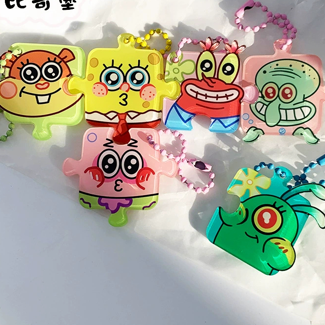 GANTUNGAN KUNCI PUZZLE SPONGEBOB / GANTUNGAN TAS SPONGEBOB / GANTUNGAN BESTFRIENDS SPONGEBOB / GANTU