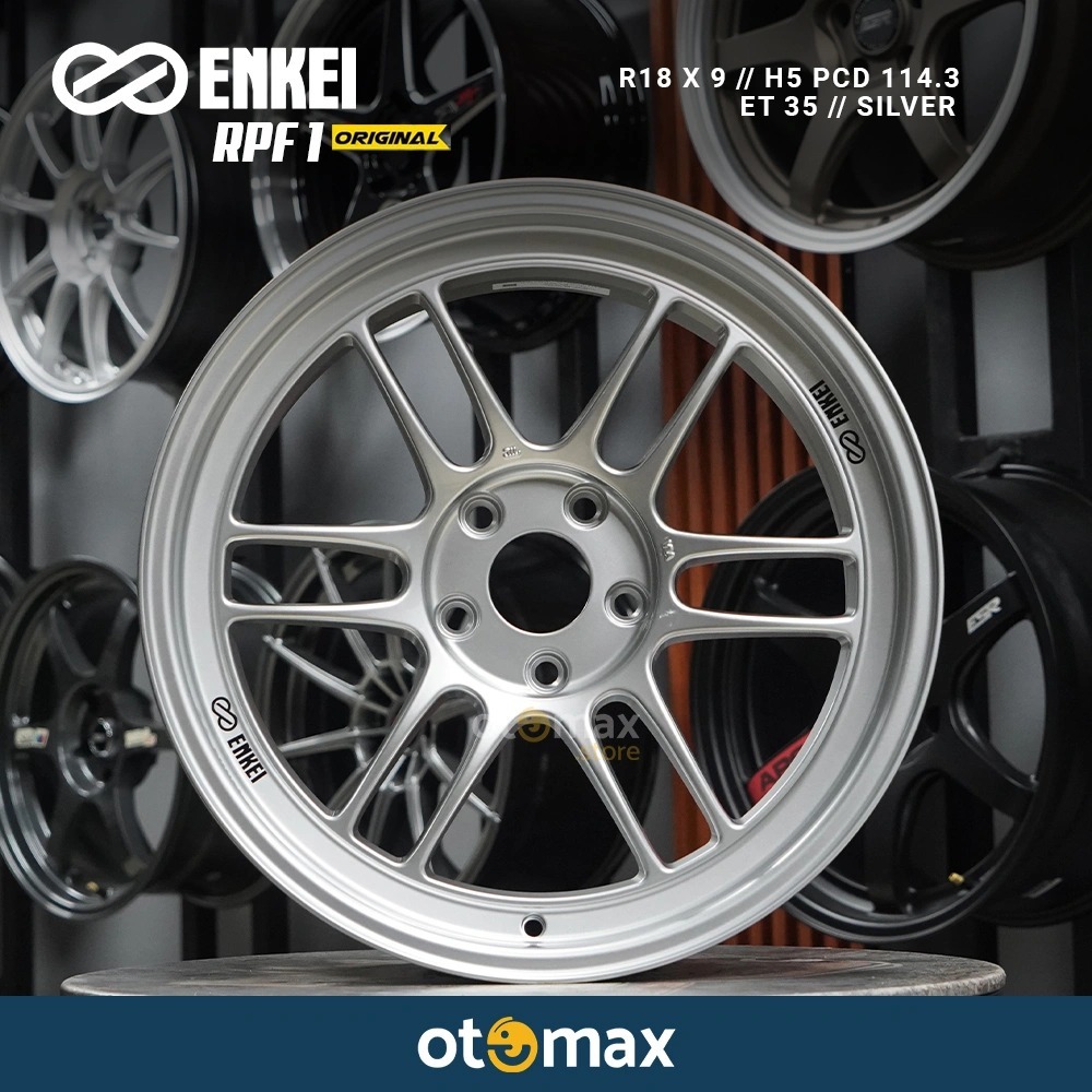 Velg Mobil Enkei RPF1 Original Japan Ring 18 Silver ET35