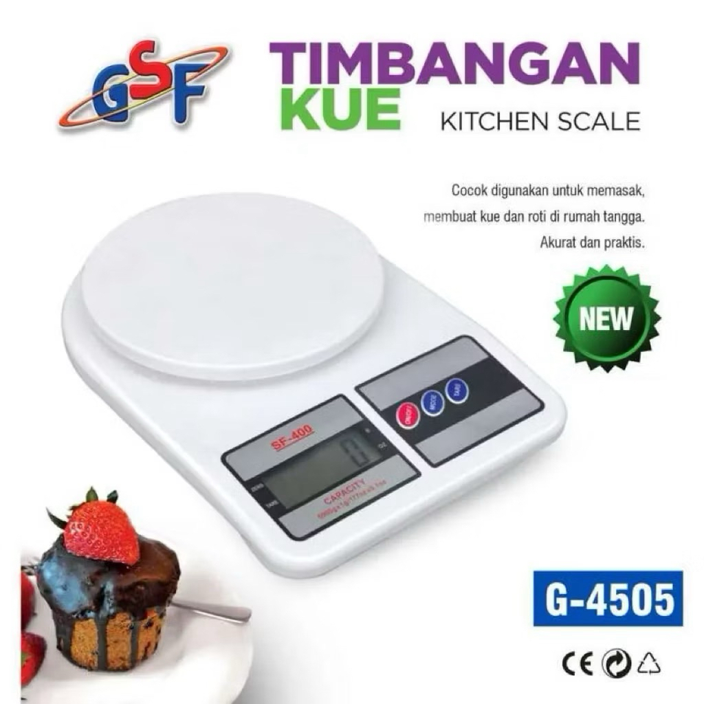 GSF G-4505 Timbangan Kue Dapur Digital 5KG / Kitchen Scale Digital 5000Gram