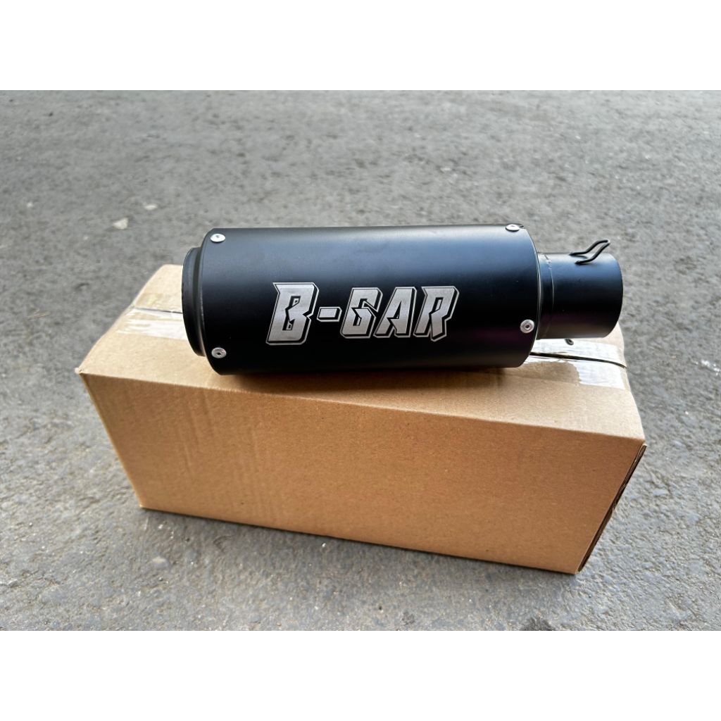 KNALPOT BIGAR HITAM BULAT DM 50MM SUARA BASS SARINGAN FULL CBR R15 R R25 NINJA 250 BEAT DELUXE VARIO