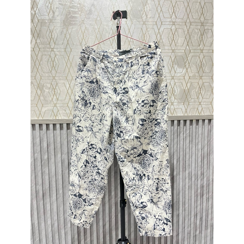 Preloved Benang Jarum Le Jardin Blue Baggy Pants