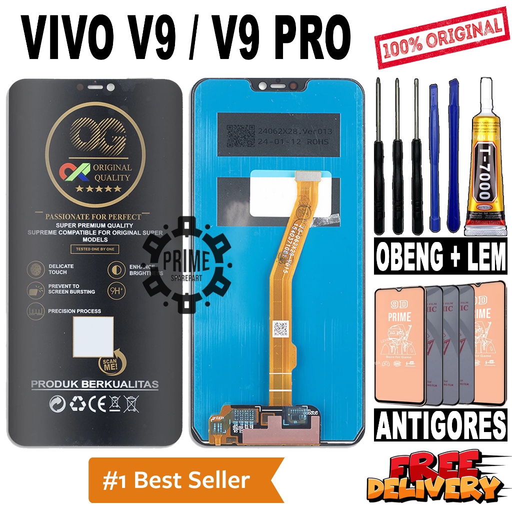 LCD TOUCHSCREEN VIVO V9 / V9 PRO ORIGINAL OEM LCD VIVO V9 / V9 PRO FULLSET