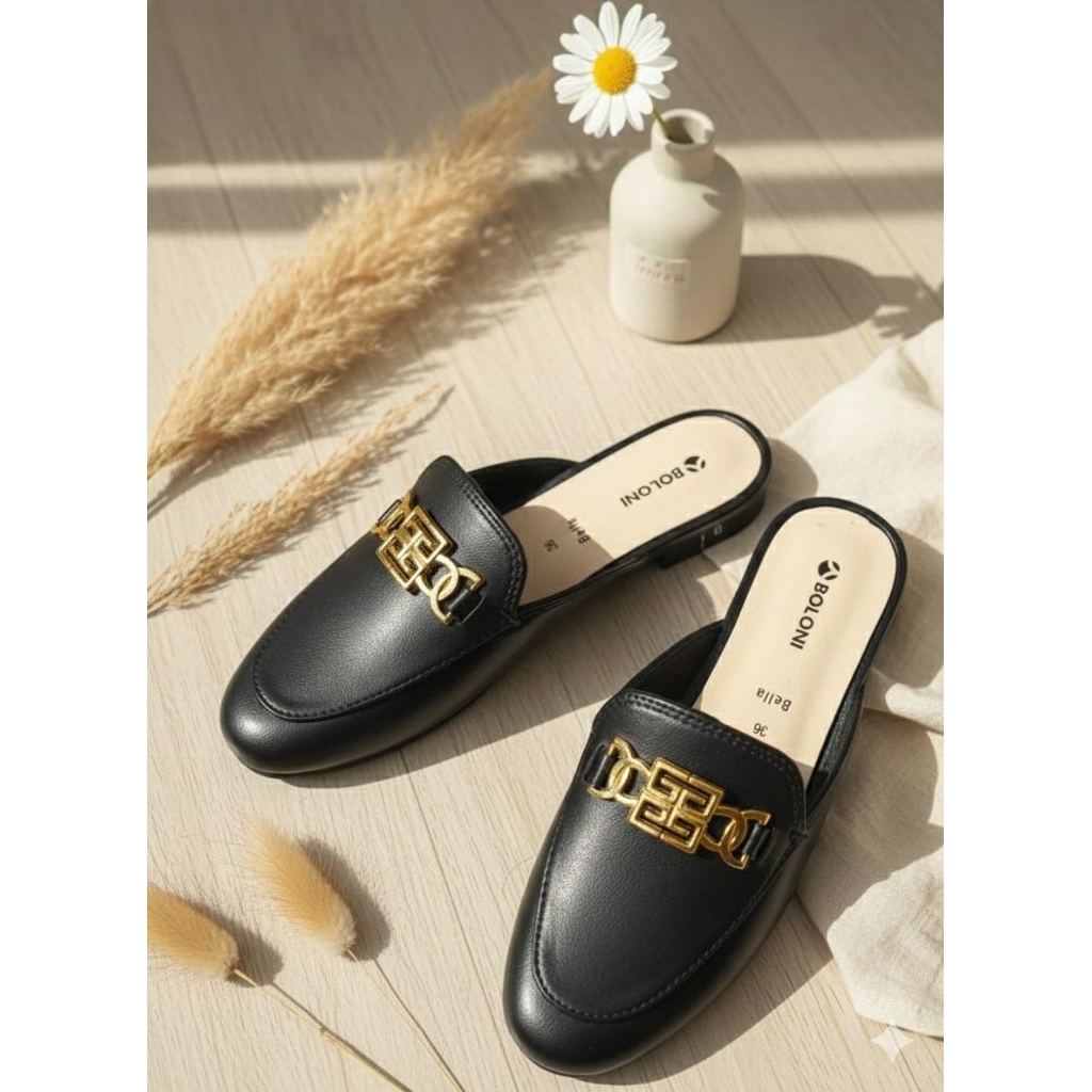 Sepatu Sandal Flat Wanita Karet Super Nyaman Dan Lentur Dipakai