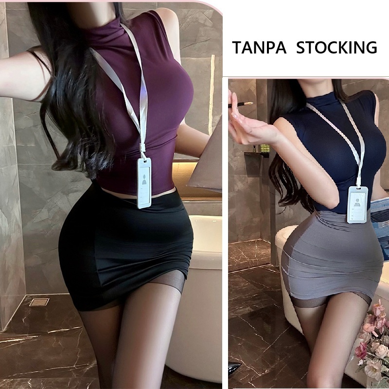 Lingerie Seksi Sekretaris Wanita Cosplay Pakaian sekretaris seksi Sexy Lingerie Cosplay Office Lady 