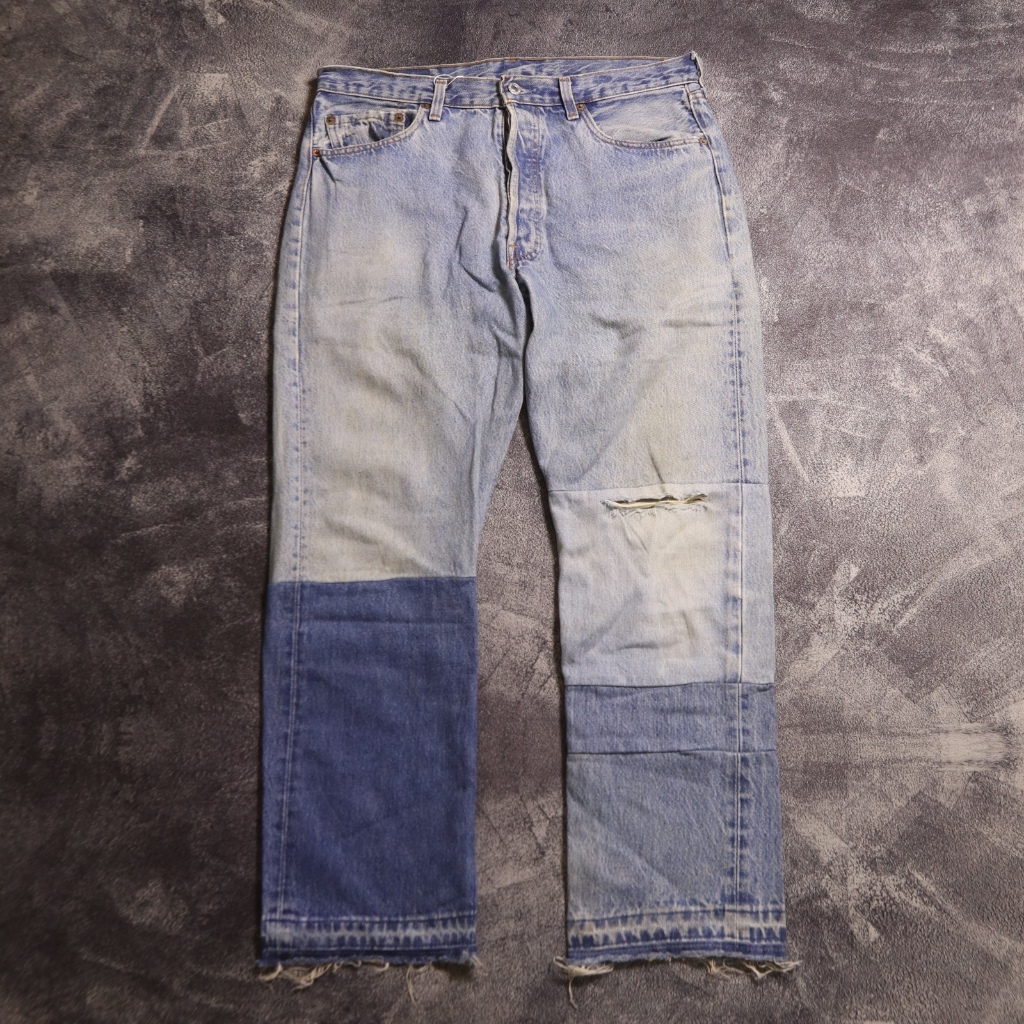 CELANA PANJANG LEWIS 501 RIPPED JEANS DENIM PANTS CJ34 SIZE 32 33 501