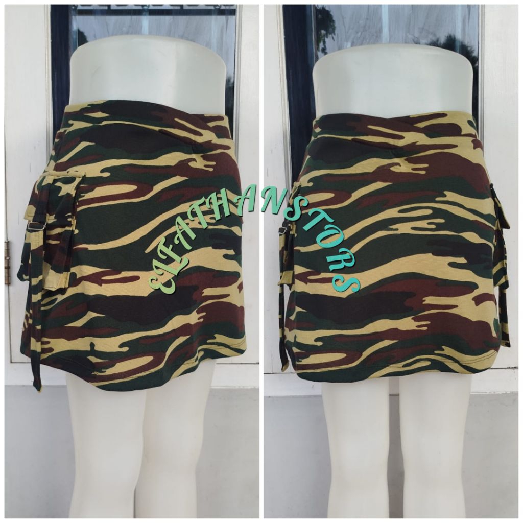 ROK SENAM, ROK KANTONG SAMPING ARMY LORENG, ROK OLAHRAGA WANITA, ROK MINI, ROK ZOGGING, ROK FITNES, 