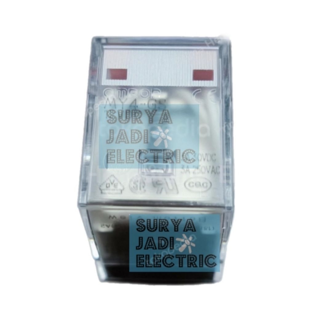 Relay OMRON MY4 24VDC / Relay MY4 24V DC 14 Kaki OMRON