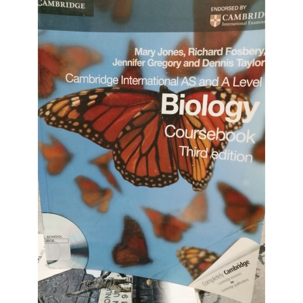 CAMBRIDGE INTERNATIONAL AS AND A LEVEL BIOLOGY COURSEBOOK THIRD EDITION PENERBIT CAMBRIDGE
