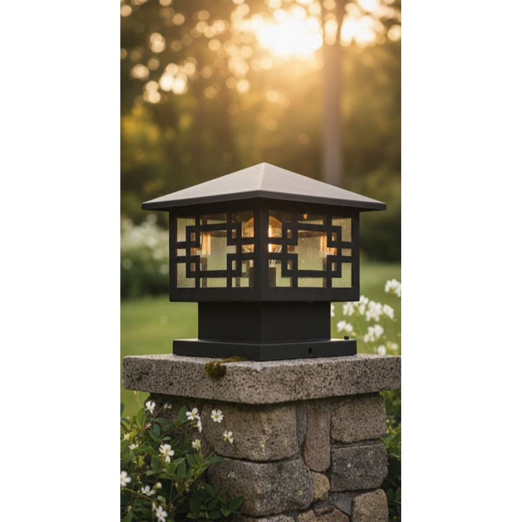 lampu pilar pagar outdoor besar