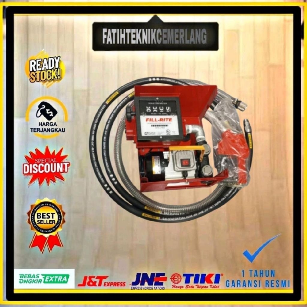 PAKET FLOW METER FILL RITE +POMPA AC YB60LPM/FLOW METER BBM SOLAR SET