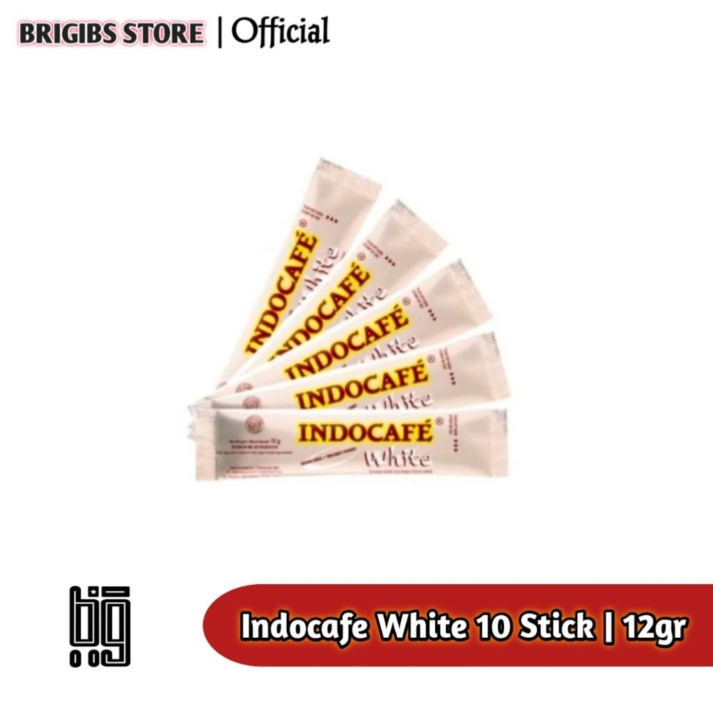 INDOCAFE WHITE COFFEE NO SUGAR 12gr Isi 10sticks
