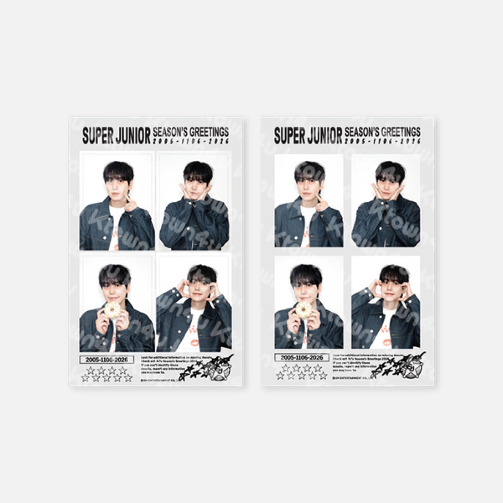 [PRE ORDER] MD 4CUT PHOTO SET SUPER JUNIOR SEASON’S GREETINGS 2026 LEETEUK HEECHUL YESUNG SHINDONG E
