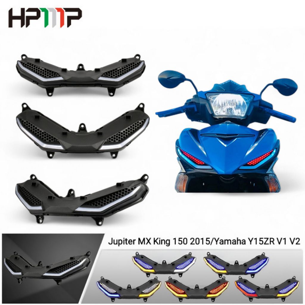 HPMP Lampu Sein LED Sepeda Motor Cocok untuk Lampu Siang Hari Y15ZR V1 V2 untuk Jupiter MX King 150 