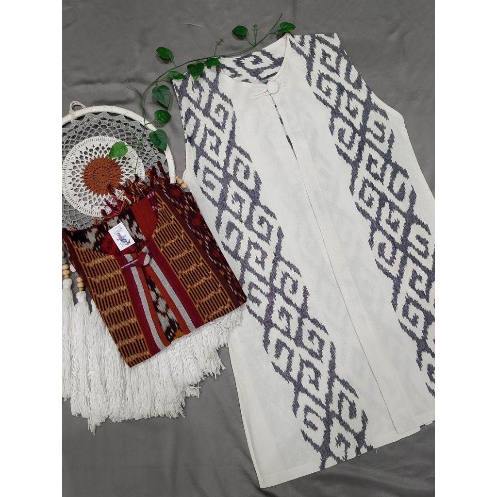 OUTER TENUN PANJANG - OUTER TENUN WANITA DEWASA