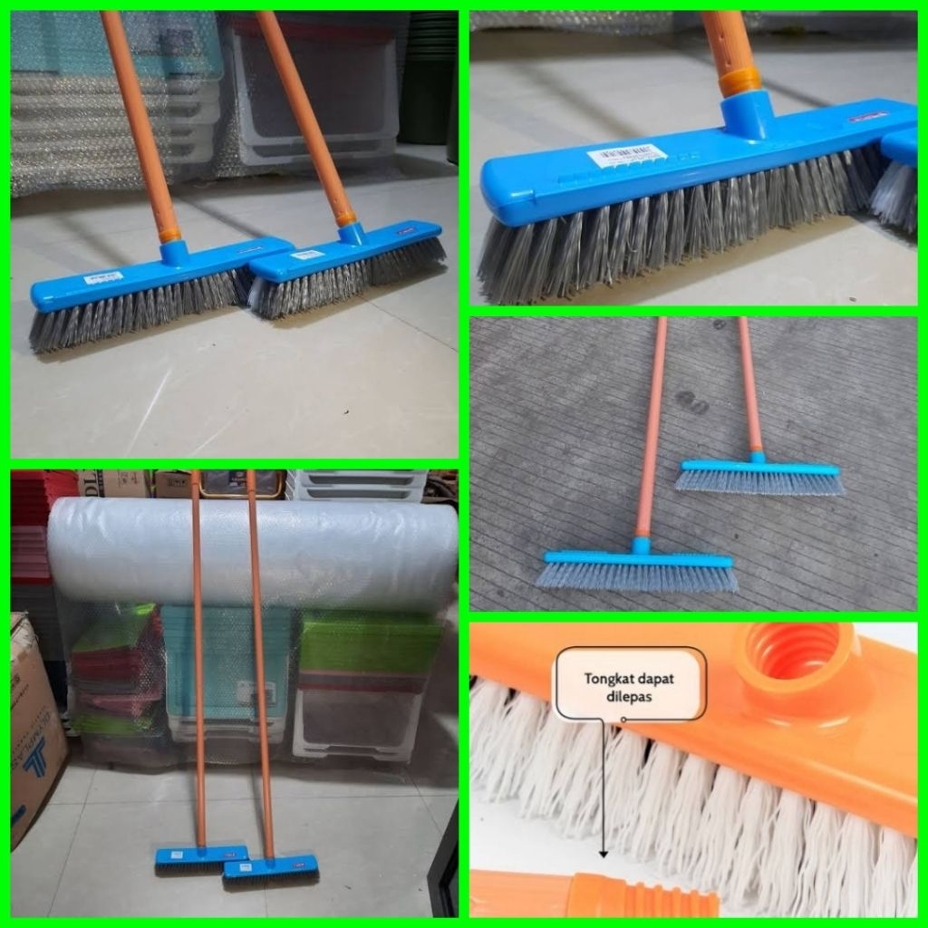 sikat lantai sikat kamar mandi gagang panjang Lion Star