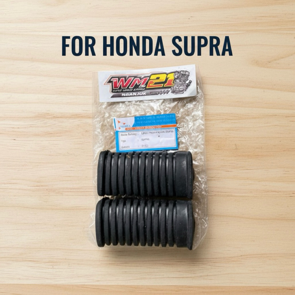 Karet Barstep Supra X 125 Fit New Revo Lama Karisma - Pedal Footstep Depan Kualitas Ori