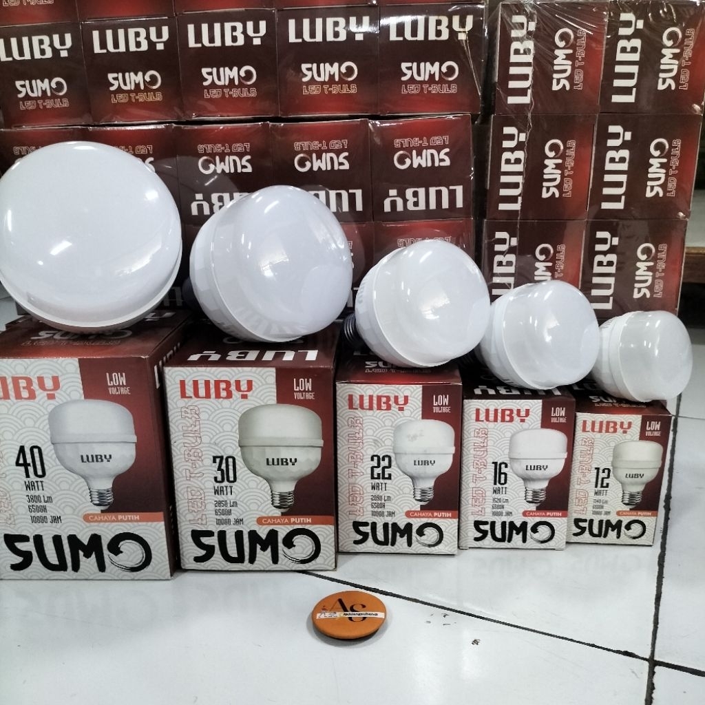 Lampu LED LUBY SUMO / LED T-BULB / LUBY SUMO 12 Watt, 16 Watt, 22 Watt, 30 Watt, 40 Watt